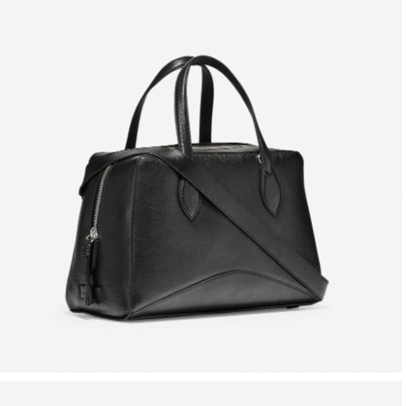 GORGEOUS Cole Haan ZERØGRAND Black Leather Satchel---Retail of $298! - Picture 5 of 16